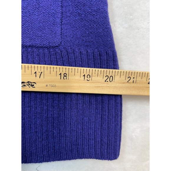 Cabelas Cardigan Sweater‎ Womens Medium Purple Button-Up Lambs Wool NWD - Picture 8 of 11
